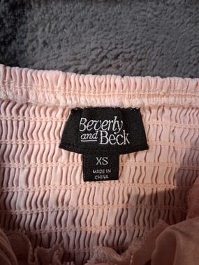 Beverly And Beck Pink Corset Crop Top